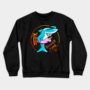 Unicorn Float Shark Summer Crewneck Sweatshirt